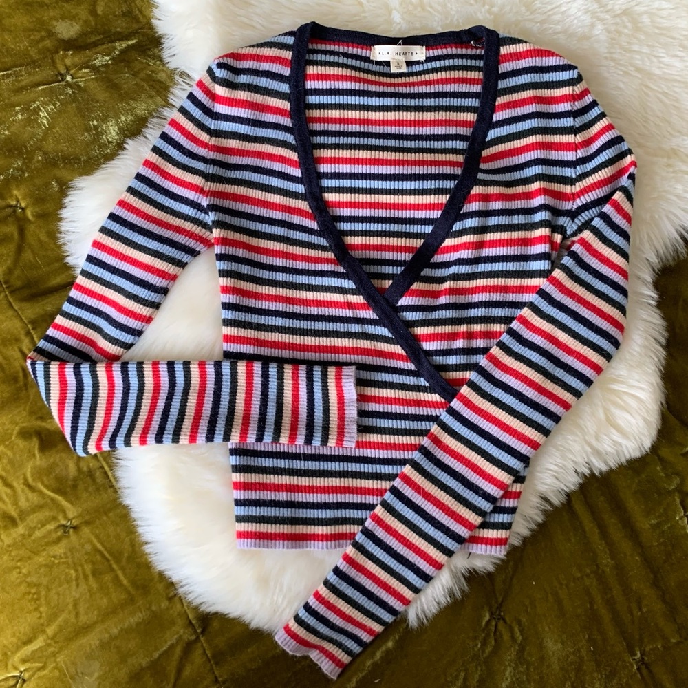LA Hearts striped sweater
